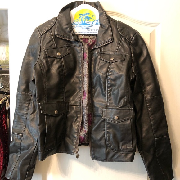 Guess faux leather biker jacket - Picture 3 of 4